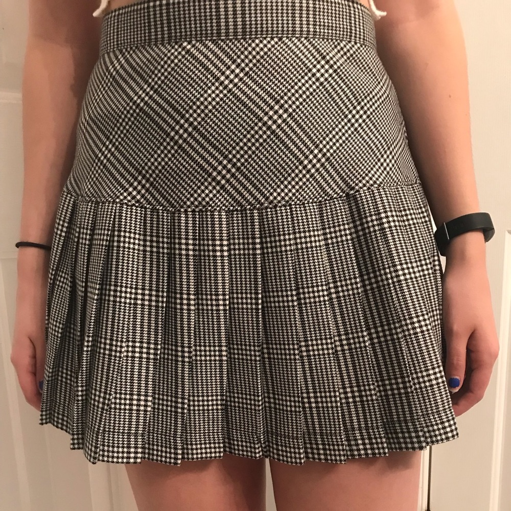 Forever 21 High-Waisted Checkered Skirt